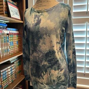 Chico's Multicolor Artistic Long Sleeve Top